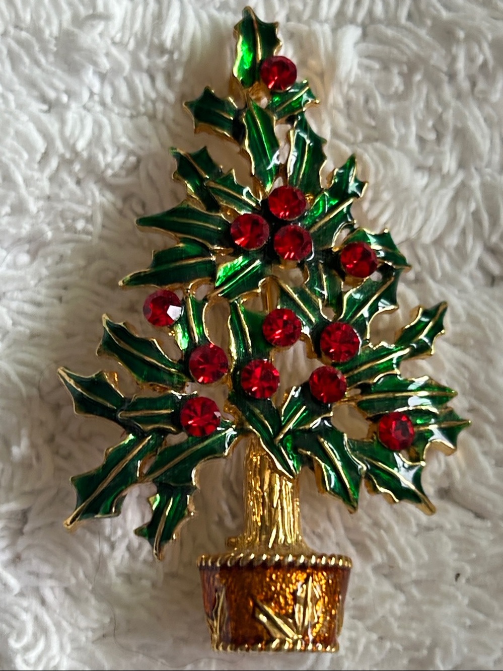 Christmas Tree Brooch.